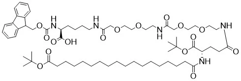 FMOC-L-LYS [Oct- (OTBU) -glu- (OTBU) -Aeea-Aaea] -OH